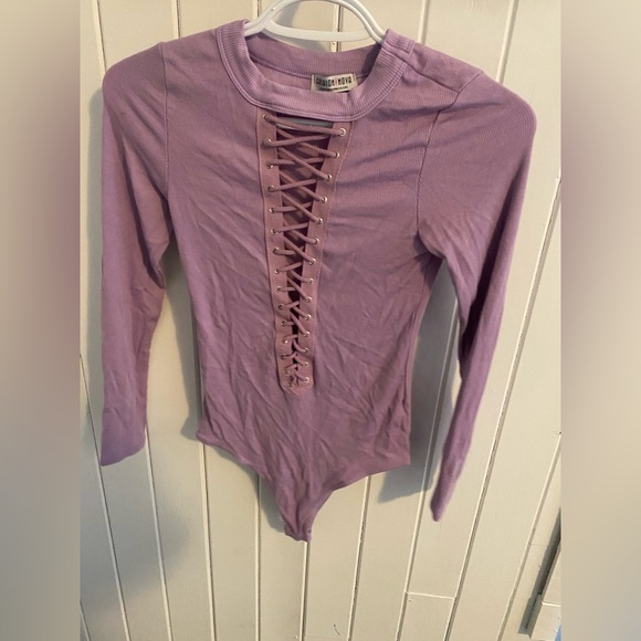 Fashion Nova Purple Bodysuit - Picture 2 of 4